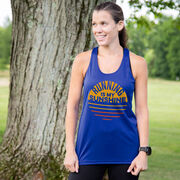 Women's Racerback Performance Tank Top - Running is My Sunshine