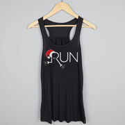 Flowy Racerback Tank Top - Let's Run For Christmas
