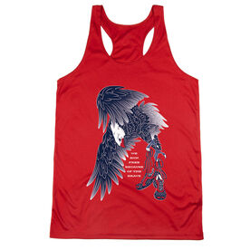Women's Racerback Performance Tank Top - Because of The Brave