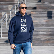 Statement Fleece Hoodie -  Chicago 26.2 Vertical