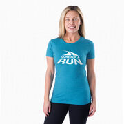 Women's Everyday Runners Tee - Gone For a Run&reg; White Logo