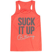 Flowy Racerback Tank Top - Suck It Up Buttercup