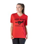 Women's Short Sleeve Tech Tee - Run Club Lone Wolf