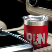Running 20 oz Double Insluated Tumbler - Let's Run Like A Girl