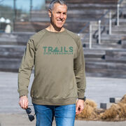 Running Raglan Crew Neck Pullover - Trails Over Treadmills