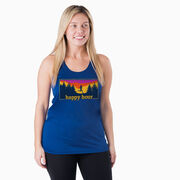 Women's Racerback Performance Tank Top - Happy Hour