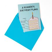 Running Greeting Card - A Runner's Birthday Plans