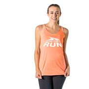 Women's Everyday Tank Top - Gone For a Run White Logo