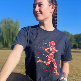 Running Short Sleeve T-Shirt - Heartfelt Runner Girl