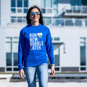 Running Raglan Crew Neck Pullover - Run Now Gobble Later (Bold)