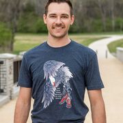 Running Short Sleeve T-Shirt - Because of The Brave
