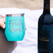 Running Travel Wine Tumbler - Where's The Finish Wine?