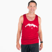 Men's Running Performance Tank Top - Trail Runner in the Mountains (Male)