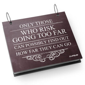 BibFOLIO&reg; Race Bib Album - Only Those Who Risk