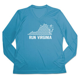 Women's Long Sleeve Tech Tee - Run Virginia