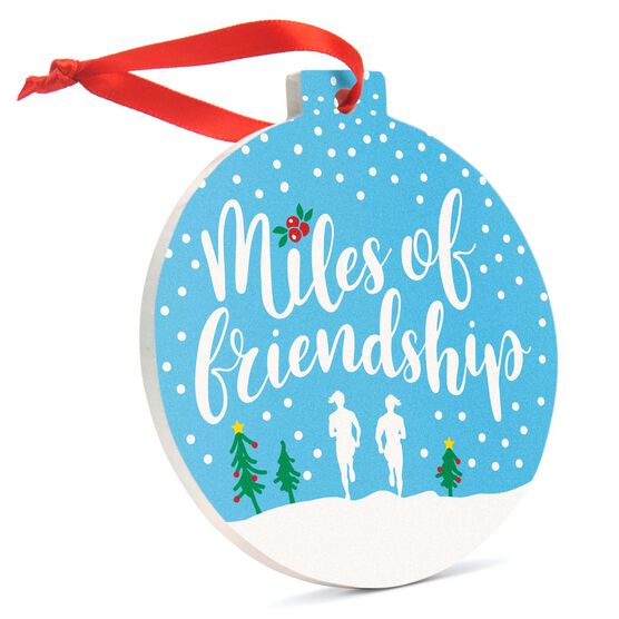 Running Round Ceramic Ornament - Miles Of Friendship