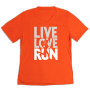 Women's Short Sleeve Tech Tee - Live Love Run Silhouette