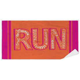 Running Premium Beach Towel - Run With Inspiration
