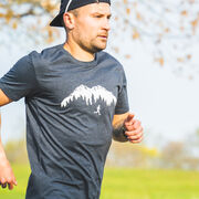 Running Short Sleeve T-Shirt - Trail Runner in the Mountains (Male)