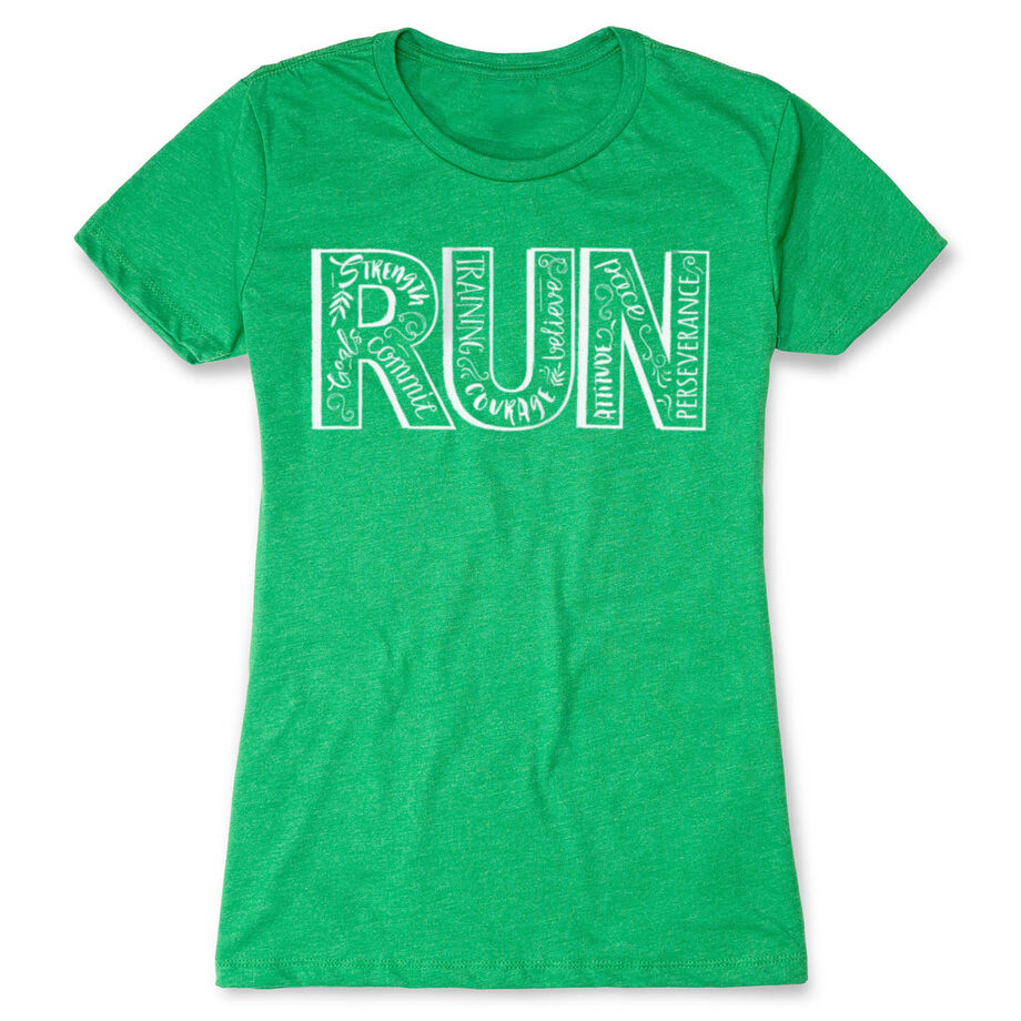Womens Everyday Runners Tee Run With Inspiration