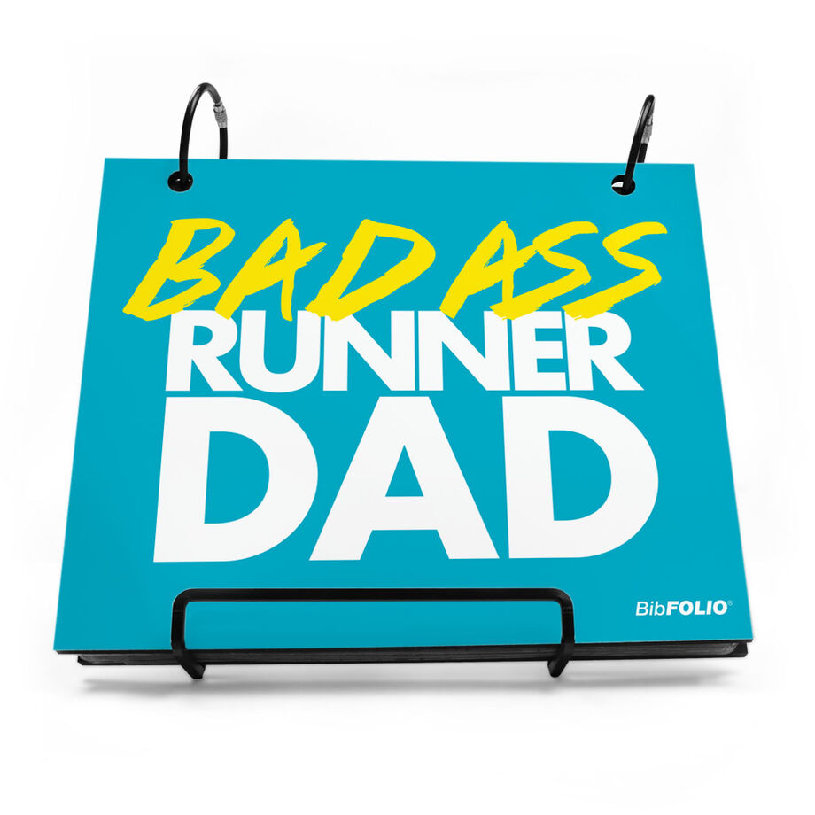BibFOLIO&reg; Race Bib Album - Bad Ass Runner Dad - Personalization Image
