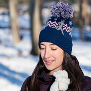 Running Knit Hat - Runner Girl Navy