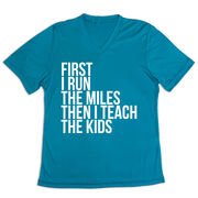 Women's Short Sleeve Tech Tee - Then I Teach The Kids