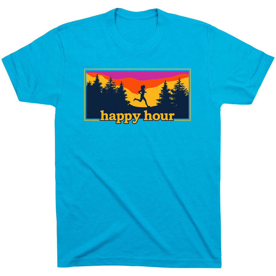 Running Short Sleeve T-Shirt - Happy Hour