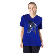 Women's Short Sleeve Tech Tee - Because of The Brave