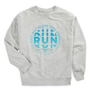 Running Raglan Crew Neck Sweatshirt - Eat Sleep Run Repeat