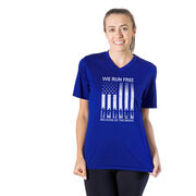 Women's Short Sleeve Tech Tee - Because of the Brave