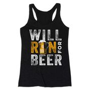 Women's Everyday Tank Top - Will Run For Beer