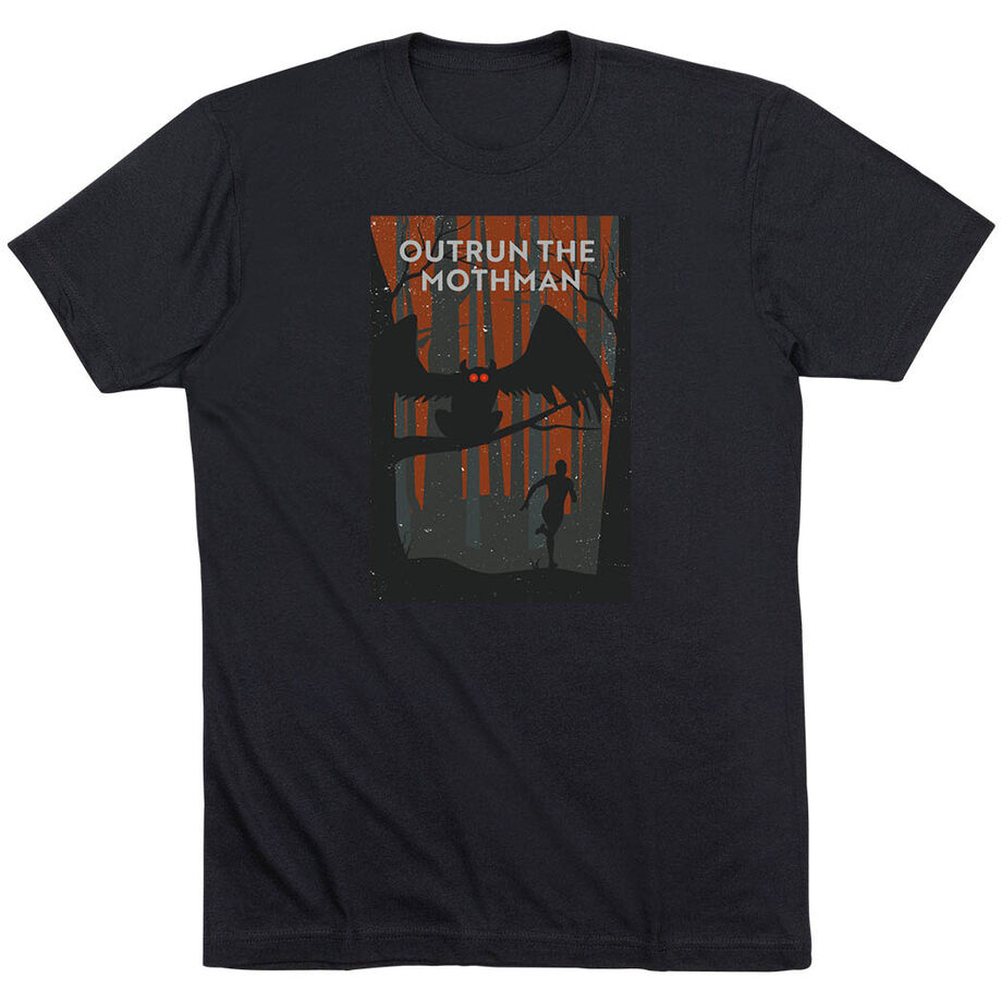 Running Short Sleeve T-Shirt - Outrun the Mothman