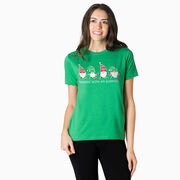 Running Short Sleeve T-Shirt - Runnin' With My Gnomies&reg; - Christmas