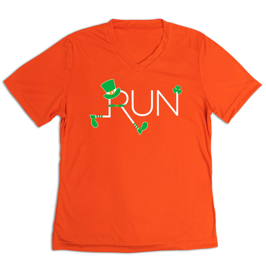 Women's Short Sleeve Tech Tee - Let's Run Lucky