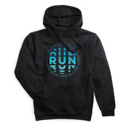 Statement Fleece Hoodie - Eat Sleep Run Repeat