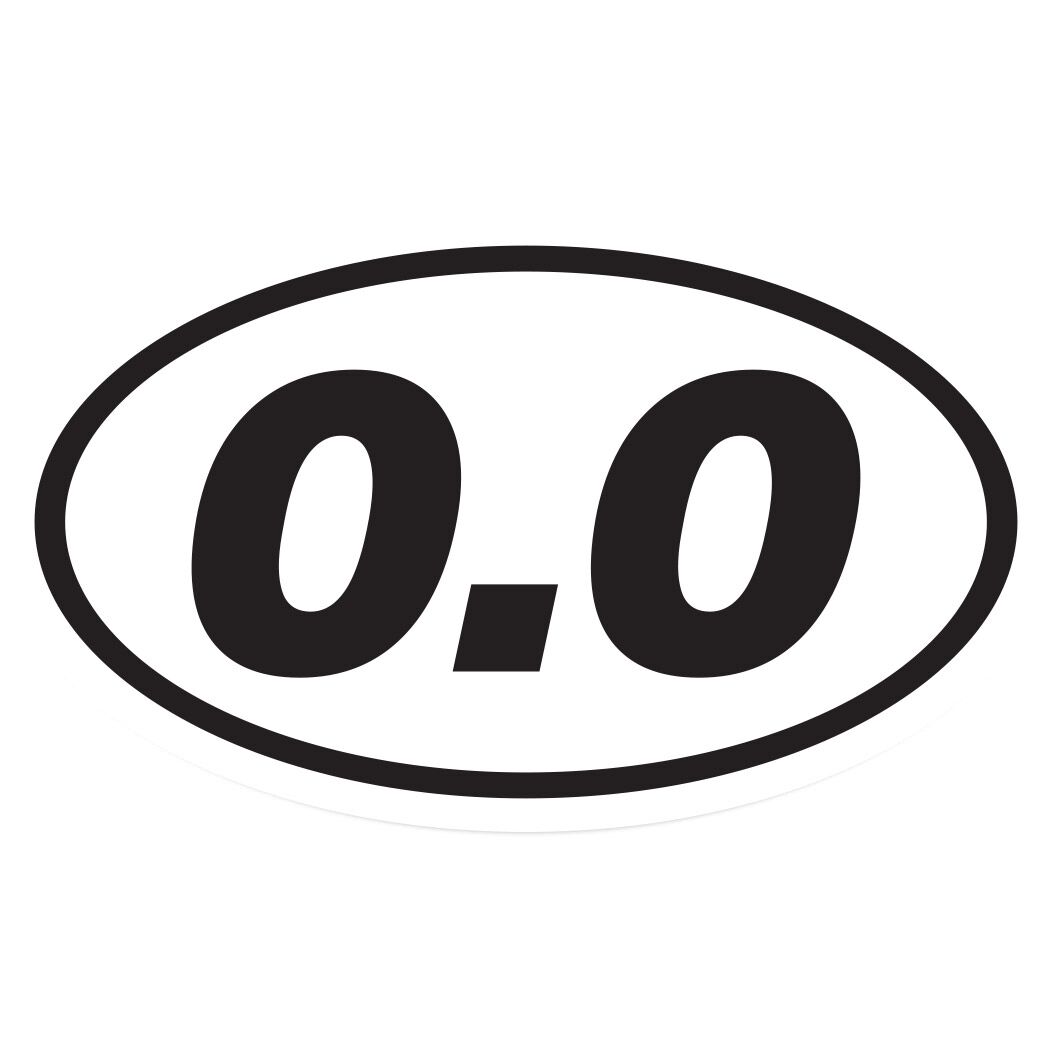 1000 Miles RUNNING CHALLENGE Oval CAR MAGNET 4" x 6" Jogging Hiking Black White