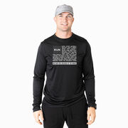 Men's Running Long Sleeve Performance Tee - We Run Free Because of the Brave