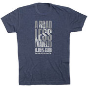 Running Short Sleeve T-Shirt - A Road Less Traveled - Marathoner