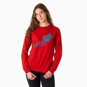 Cross Country Tshirt Long Sleeve - Winged Foot Inspirational Words