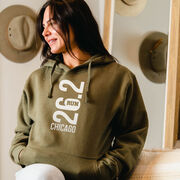 Statement Fleece Hoodie -  Chicago 26.2 Vertical