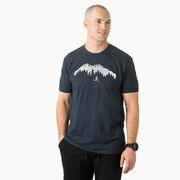 Running Short Sleeve T-Shirt - Trail Runner in the Mountains (Male)