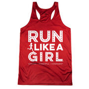 Women's Racerback Performance Tank Top - Run Like A Girl® Road