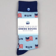 Men's Running Dress Socks - Running the USA