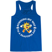 Flowy Racerback Tank Top - Running My Way to a Beautiful Day