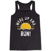 Flowy Racerback Tank Top - Wake Up And Run