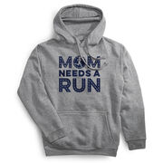 Statement Fleece Hoodie - Mom Needs A Run