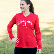 Women's Long Sleeve Tech Tee - Marathoner Girl