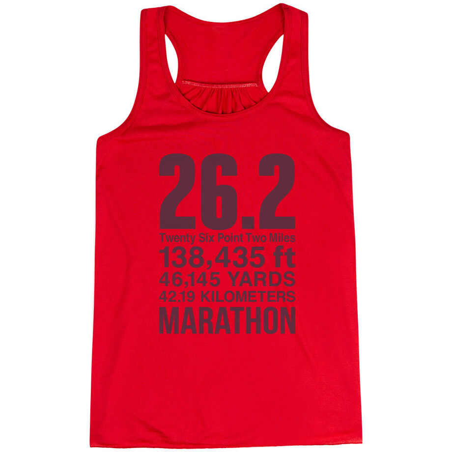Flowy Racerback Tank Top - 26.2 Math Miles
