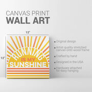 Running Canvas Wall Art - Running is My Sunshine